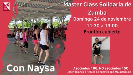 MasterClass solidaria Zumba